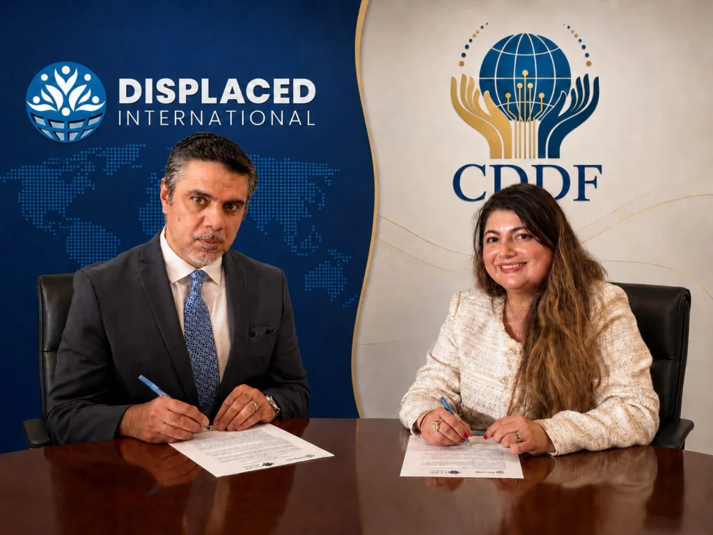 Displaced International and Cultural Diplomacy and Development Foundation Sign Partnership MOU